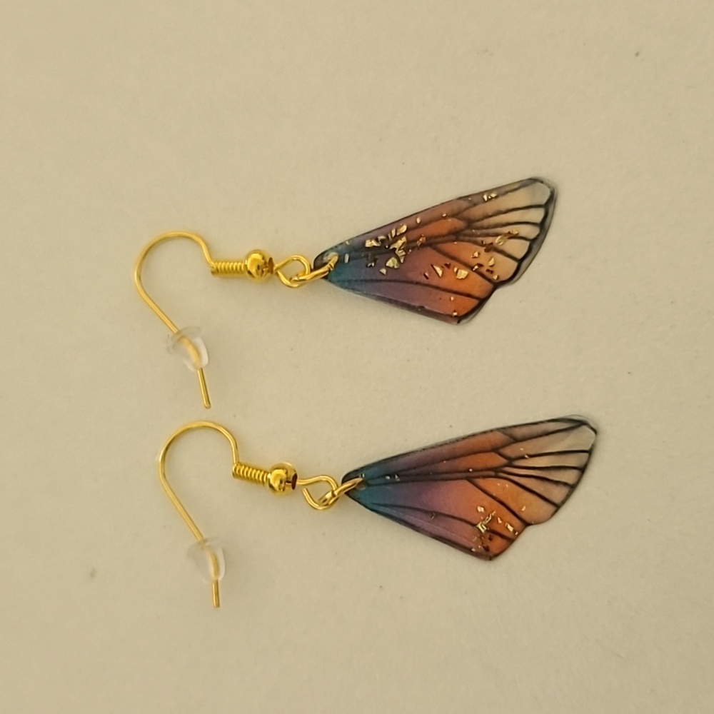 Handcrafted Mini Butterfly Wing Earrings